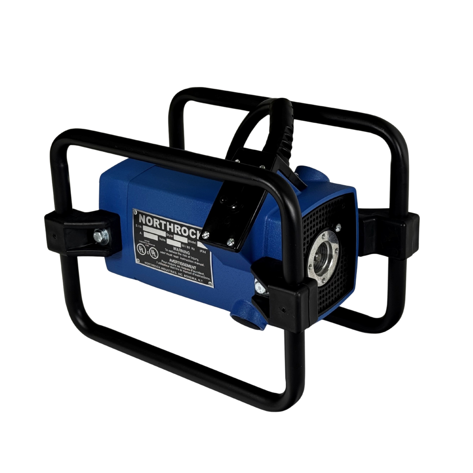 Northrock PRO 3+ Electric Concrete Vibrator Power Unit, 3 HP, 120V, 19 Amp, Cast Aluminum Housing, Oztec Style, UL Listed, Model 30BA3